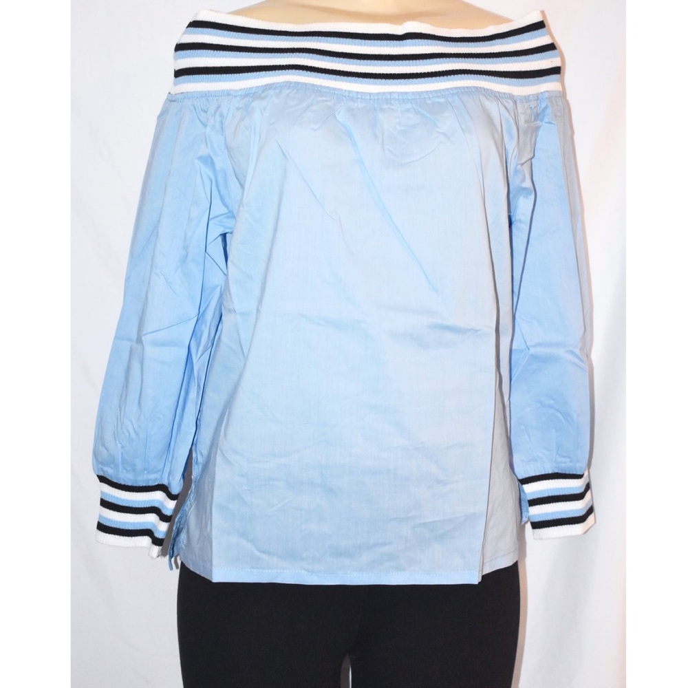 Off the shoulder long sleeve top